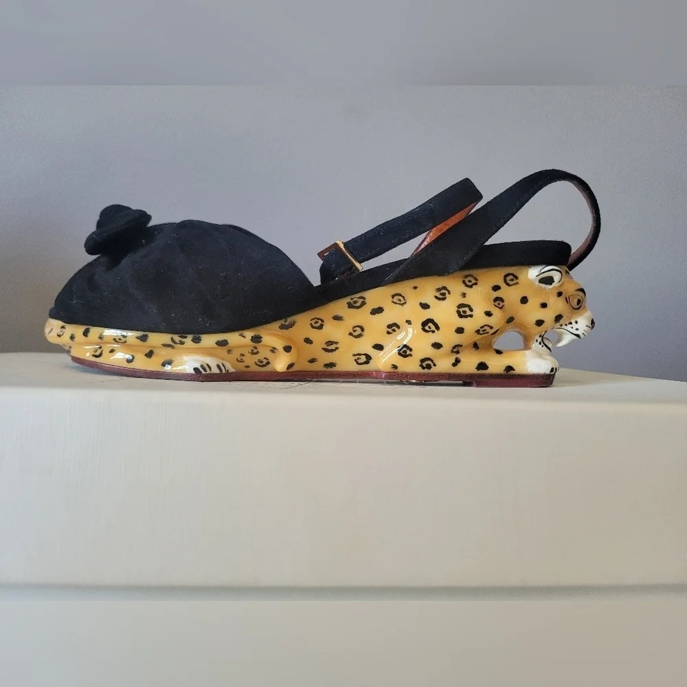 Charlotte Olympia Panthera Wedges, VGUC, Size 5.5